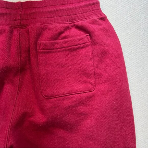 Champion Reverse Weave Jogger Sweatpants Unisex Medium Red Drawstring Fleece - Picture 10 of 10